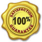 A seal that says satisfaction guarantee