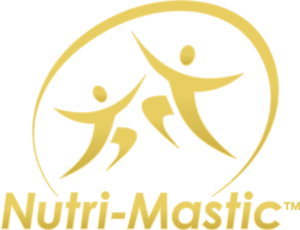 Nutri-Mastic logo with stylized human figures.